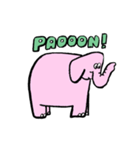 PAOOONとしか言わないゾウ（個別スタンプ：5）