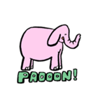 PAOOONとしか言わないゾウ（個別スタンプ：14）