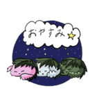 三色わん子（個別スタンプ：12）