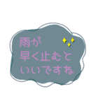 シンプルで大人かわいい♡敬語de天気（個別スタンプ：15）