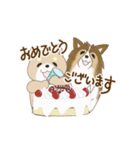 柴犬＆シェルティ基本の動くアニメスタンプ（個別スタンプ：12）