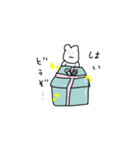 モノクロから脱したくま（個別スタンプ：8）