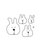 シンプル うさぎ（個別スタンプ：18）