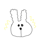 シンプル うさぎ（個別スタンプ：20）