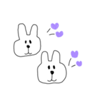 シンプル うさぎ（個別スタンプ：22）