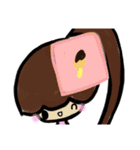 乱暴なすず本 グラビア時代 ⑥（個別スタンプ：33）