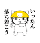 ねこヘルメットちゃんのあいさつスタンプ（個別スタンプ：26）
