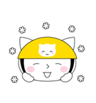 ねこヘルメットちゃんのあいさつスタンプ（個別スタンプ：36）