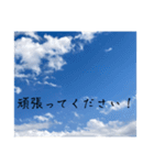 青空の日常スタンプ挨拶仕事学校家族（個別スタンプ：20）