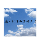 青空の日常スタンプ挨拶仕事学校家族（個別スタンプ：29）