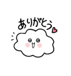 ふわ雲のあいさつスタンプ（個別スタンプ：7）