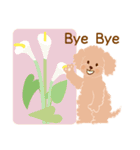 花犬 春の花いっぱいと犬（個別スタンプ：23）