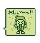 ふきだし！サッカー応援ドット絵スタンプ（個別スタンプ：30）