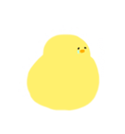 ［白文字］きいろいアヒル（個別スタンプ：22）