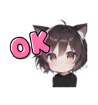 「猫耳集まってくれ」スタンプ（個別スタンプ：3）