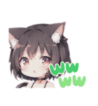 「猫耳集まってくれ」スタンプ（個別スタンプ：7）