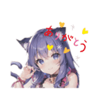 「猫耳集まってくれ」スタンプ（個別スタンプ：13）