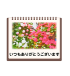 絵画のお花スタンプ仕事ビジネス日常挨拶（個別スタンプ：23）