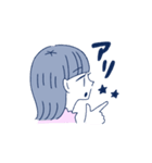 黄身子の女の子とうさちゃんスタンプ（個別スタンプ：25）
