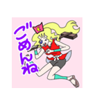 飛脚のおゆきちゃん（個別スタンプ：4）