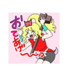 飛脚のおゆきちゃん（個別スタンプ：16）