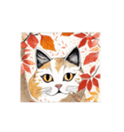 可愛い猫 絵手紙風（個別スタンプ：13）