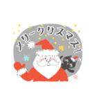 ▶︎動く❄️黒ねこ・お正月＆クリスマス（個別スタンプ：15）