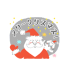 ▶︎動く❄️白ねこ・お正月＆クリスマス（個別スタンプ：15）