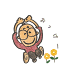 車椅子とーさんスタンプ（個別スタンプ：3）