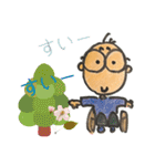 車椅子とーさんスタンプ（個別スタンプ：13）
