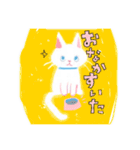 でこぼこ猫3匹のスタンプ（個別スタンプ：16）