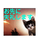 【 食事のお誘い 待ち合わせ 】☆ ネコ（個別スタンプ：7）