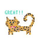 ゆるやまねこのドット絵風英語スタンプ（個別スタンプ：30）