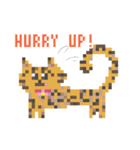 ゆるやまねこのドット絵風英語スタンプ（個別スタンプ：31）