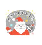 ▶︎動く❄️サバトラ猫・お正月＆クリスマス（個別スタンプ：15）