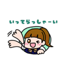 ポニテ制服ガールの平和な暮らし（個別スタンプ：11）