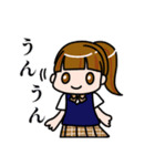 ポニテ制服ガールの平和な暮らし（個別スタンプ：20）
