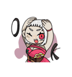 前髪切りすぎた女の子のスタンプ（個別スタンプ：10）