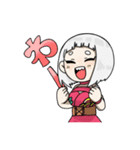 前髪切りすぎた女の子のスタンプ（個別スタンプ：14）