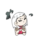 前髪切りすぎた女の子のスタンプ（個別スタンプ：15）