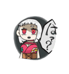 前髪切りすぎた女の子のスタンプ（個別スタンプ：16）