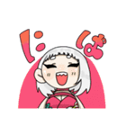 前髪切りすぎた女の子のスタンプ（個別スタンプ：17）