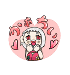 前髪切りすぎた女の子のスタンプ（個別スタンプ：18）