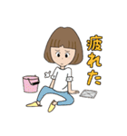 大人女の子2・日常生活に使う言葉（個別スタンプ：7）