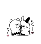 シロクマとウサギ（個別スタンプ：1）