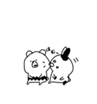 シロクマとウサギ（個別スタンプ：9）