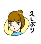 女の子のオリジナルイラスト（個別スタンプ：13）