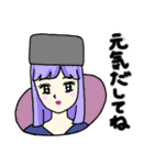 女の子のオリジナルイラスト（個別スタンプ：18）