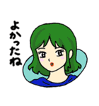 女の子のオリジナルイラスト（個別スタンプ：22）