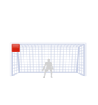 サッカー応援シュートコーススタンプ（個別スタンプ：1）